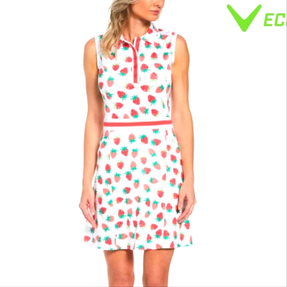 Callaway Golf Dress . Strawberry print . NEW With Tags, Size XL, Includes Shorts